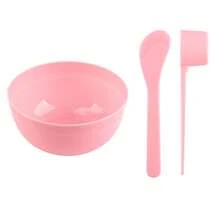 MyAoKuE-Up 3Pcs Facial Mask Bowl Set, Including A Facial Mask Bowl, A Measuring Spoon With Markings, And A Facial Mask Brush. DIY Facial Mask Tool Set. - Multicolor - View 11