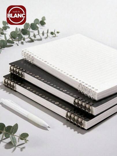 A4/B5/A5 Loose Leaf Notebook,Loose Leaf Detachable, Simple Coil,Suitable For Writing And Office Use, For College, Home And School,60 Sheets/120 Pages,School Supplies,Back To School