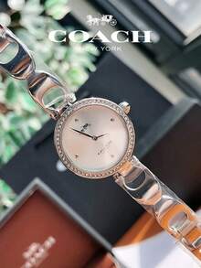 Coach Park Series Silver Tone Steel Strap Silver White Dial Women's Watch - 銀色 - 查看 7