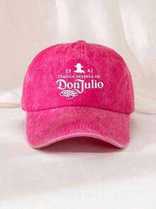 1pc Unisex Letter Print "DONJULIO" Decorative Vintage Washed Baseball Cap, Trucker Cap, Dad Hat, Suitable For Outdoor, Travel, Hiking, Beach - Multicolor - View 10