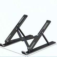 Adjustable Portable Laptop Stand - Foldable, Universal Laptop/Tablet Stand, Cooling Design, Ergonomic Angle Adjustment, Suitable For All Computers, Plastic Material, Compact And Lightweight, Cooling Stand, Laptop Stand, Desktop Folding Stand, Can Raise Phone/Tablet, Suitable For Home Or Office Use, Stable Base - Multicolor - View 9