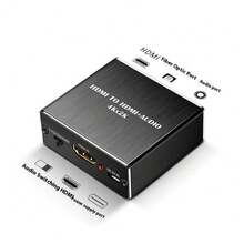 4K Audio Extractor - Splitter With TOSLINK SPDIF Optical And 3.5mm Stereo Output | Compatible With TVs, PCs, Blu-Ray, DVD, And HD Players | 30Hz Audio Extraction - View 3