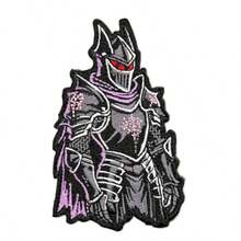 3.5" Gothic  Iron On Patch - Embroidered Sci Fi Goth Tactical Cool Funny Horror Applique Appliques Iron On Sew On Patches For Holes Clothing Jeans Hat Backpacks Clothes - as pictured - 查看 6