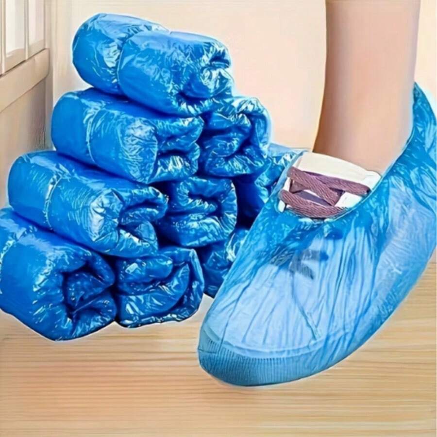 100pcs Disposable Non-Slip High-Quality Shoe Covers, Suitable For Hospitals, Laboratories, Cleaning, Home Use, Fits US Men's Size 11 And Women's Size 13, Hygienic Shoe Covers For Indoor And Outdoor Use, Suitable For Hospital Staff, Snug Fit Design, Durable Protection, Protective Shoes, Lab Technicians, Indoor Shoes, Lightweight, Breathable Material, Shoe Protection, Medical Workers, Shoe Rack, Storage Saver, Commencement, Graduation Ceremony, Congrats Grad, Congratulations Graduate, Valedictorian, Finish School, Graduation Party