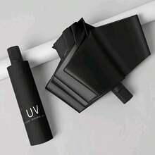 1pc UV Protection Folding Umbrella, Black Coating Sun Umbrella, Anti-UV Rainproof Umbrella,Outdoor,Garden,Travel Essentials,Portable Essentials,Beach Essentials,Graduation Season,Commencement,Graduation Ceremony,Graduation Gift,Graduation Present,Graduation Gift,Graduation Present,Congrats Grad,Congratulations Graduate,Valedictorian,Finish School,Graduation Party,Outdoor Essentials,Travel Portable,Hiking Essentials,Camping Essentials,Portable Tools,Summer Essentials ,Summer Portable,Umbrella / Compact Umbrella / Travel Umbrella / Windproof Umbrella / Folding Umbrella / Rain Umbrella / Automatic Umbrella / Uv Umbrella / Sun Umbrella /Umbrella - Multicolor - View 11