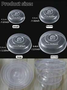 1/2/4/8 piezas Tapa de horno microondas y tapa de alimentos gruesa - Protector universal contra salpicaduras, adecuado para arroz caliente, platos, frutas | Microondas, calentamiento, anti-moscas | Accesorios de cocina, adecuado para Navidad, Año Nuevo, festivales y otras ocasiones de celebración Utensilios de cocina. - Multicolor - Ver 10