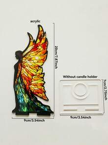 1pc Fantasy Fairy Design Decor, Butterfly Wing Art Desktop Display, Gothic Bohemian Style Home Decoration, Night Light Ambiance Decor, Vintage Window Decoration For Living Room, Bedroom, Study, Bookshelf, Office, Fireplace, Reading Corner, Library, Creates Cozy Reading Atmosphere, Home Decor, Housewarming Gift - Multicolor - View 13