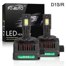 TOAUTO 2PCS 140W 60000LM D1S D2S D3S LED Headlights Universal Car Light Turbo LED Two-Sided CSP Chip 6000K Plug&Play - A - View 11