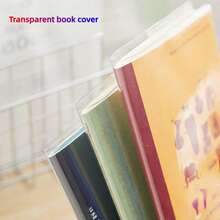 1pc A6/A7 Book Cover, ID/Planner Notebook Protective Case, Dirt-Resistant/Scratch-Proof, Transparent Clear Minimalist Style - Single Piece - View 6