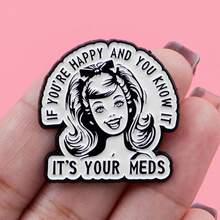 Lapel Enamel Pins And Brooches Badge Pins For Backpacks Bags Backpack Cool Decoration Friend For Gifts - Multicolor - View 8