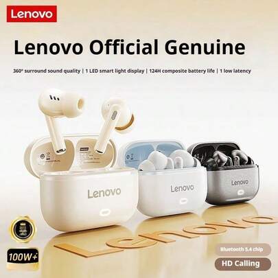  Lenovo EA269 2026 New Wireless In-Ear Headphones Bluetooth 5.3 Active Noise Cancellation HiFi Bass Stereo Comfortable Fit Sports Headset