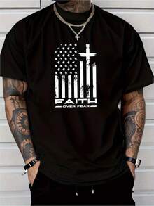 Men Outdoor Tees & Tanks - Black - View 1