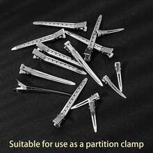 50个发夹发卡发根定位夹配件鸭嘴夹发卡美发造型工具美发工具 - 多色 - 查看 5