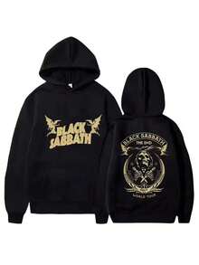 2025 Fall Hoodie Sabbaths Men's Vintage Rock Women's Casual Print Heavy Metal Band Album Concert Sabbaths Music Black Sabbaths Essentials Hoodie Hoodie Women Sweatshirts Women Hoodies Men's Hoodie Sweatshirts Men Essentials Fear - Black - View 5