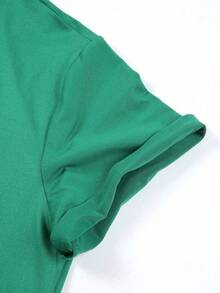 Disney Women's T-Shirt Featuring St. Patrick's Day-Themed Disney Minnie Mouse And Daisy Duck Lettering Cartoon Print. Spring/Summer Women's Crew Neck T-Shirt Crafted From Soft, Comfortable Fabric. A Stylish Disney Women's Graphic Tee Perfect For Everyday Wear, Outings, Travel, And Leisure. Also Makes An Exquisite Gift. - Green - View 4