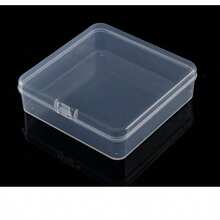 6/12/18 Pcs Square Transparent Plastic Storage Box, PP Bead Jewelry Parts Accessories Display Packaging Box - Transparent - View 2