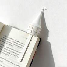 1pc Magic Castle Spire Bookmark 3D Creative Book Page Stand Cute Novel Reading Accessory (4 Color Options) - Multiple Styles - View 5