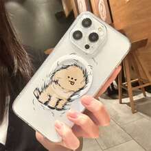 Funda magnética acrílica transparente para parejas, compatible con múltiples modelos de teléfono - Perro Pelo Revoltoso1 - Ver 3
