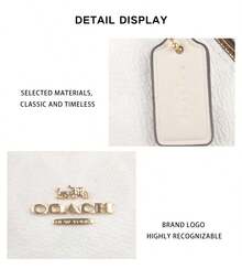 Coach Nolita Printed Women's Single Shoulder Handbag CW426IMXU5 - 粉筆白色CW426IMXU5 - 查看 8