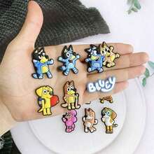 1set/12pcs Colorful And Fun Charms Featuring Bluey, Bingo, And Friends, Perfect For Room Decor, Ideal For DIY Projects, Creative Personalization, And Unique Gift Ideas For Bluey Fans,The Perfect Party Favors(Random Style) - Multicolor - View 5