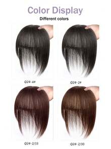 合成假发片假刘海夹式刘海接发自然假刘海隐形假发片女士 - 彩色 - 查看 6