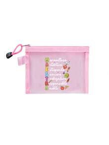 Maestra 花卉图案网眼袋，透明网眼收纳袋，洗漱包，化妆品整理袋，便携式洗漱包，理想的教师节礼物，旅行配件 | 灵感设计，彩色字母印花趣味化妆包，教师节礼物，送给姐姐的礼物，送给最佳教师的礼物，生日礼物，周年纪念礼物，毕业礼物，创意教师礼物，化妆品整理袋，化妆品收纳袋，化妆包，洗漱包，旅行洗漱包，度假必备，女性旅行礼物 - 彩色 - 查看 14