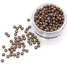 200Pcs 3.0mm Silicone Nano Rings Copper Rings With Silicone Lined Hair Beads Hair Rings Hair Extension Tools - View 5