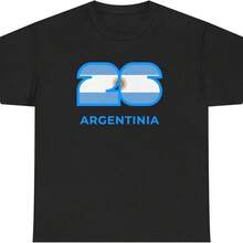2026 World Cup Themed Tee _ Designed By Renowned Artist Samuel James And Featuring Argentina - Black - View 1