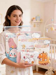 10pcs/Set Delivery Bag, Nursery Bag, Baby Clothes Sealing Bag, Travel Baby Supplies Clothing Organizer Bags, Clean And Tidy, Packing Bags, Kids Room Storage, Baby Toys, Snacks, Building Blocks, Medicine, Socks, Underwear, Tableware Organizer Bags - Multicolor - View 1