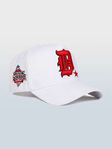 1pc Unisex Gothic Letter D-Ring Embroidered Baseball Cap - Adjustable Design, Suitable For Hiking, Climbing, Travel, Sun Protection And Outdoor Sports,Beach,Holiday - Multicolor - View 5