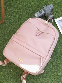 Waterproof Large Capacity Backpack, Fashionable & Versatile - Pink - View 4