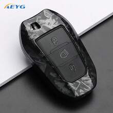 Carbon Fiber Style ABS Car Key Shell Protective Cover, Suitable For Peugeot 2008 3008 4008 5008 308 408 508 C1 C2 C4 C6 C3-XR Picasso Grand DS3 DS5 - Peugeot B - View 11