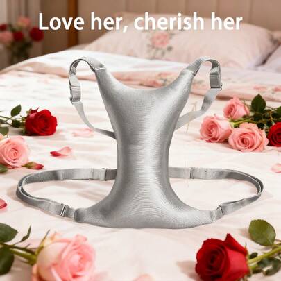 1 chiếc gối đỡ toàn thân cho nữ, nâng ngực, thư giãn vai và cổ, thiết kế treo cổ có thể điều chỉnh, thích hợp cho giấc ngủ và cho con bú.