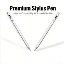 1pc Universal Capacitive Touch Screen Stylus Pen, Magnetic Anti-Mistouching, Drawing & Editing, Compatible With IPhone 17/16/15/14/13/12/11/XS/XR, S25/S24/S23/S22/S21/S20, Windows, With USB-C Charging Cable - Multicolor - View 1