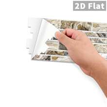 24 PCS Marble Texture Wall Stickers PVC Crystal Film Waterproof Oil-Proof Decals For Kitchen Bathroom Home Decor - Nhiều màu D - Xem 4