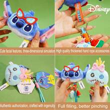 Disney 迪士尼官方授权儿童毛绒挂件，夏日海滩史迪奇毛绒娃娃背包钥匙扣，可爱小精灵吊坠挂饰，节日礼物 - 彩色 - 查看 10