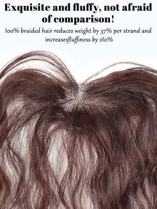 Synthesis Curly Bangs Clips In Breathable Lace Toppers For Women Curl Baby Hair Fringe Thinning Hairpieces Extension - Multicolor - View 8