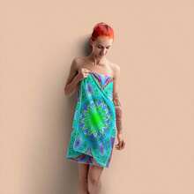 2pcs Extra Large Towel Beach Blanket, Suitable For Swimming And Pool Use. Holiday Essential, Featuring Purple Mandala Design. - A - View 4