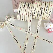 SANRIO 1pc New Hello Kitty Ribbon Cake Flower Tie Gift Handmade DIY Bow Kitty Cat Ribbon - Multicolor - View 7