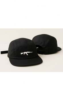 BONE FIVE PANEL ORI ALL BLACK PRETO PROMOTION - Black Ak - View 2