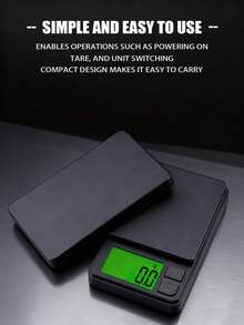 1 chiếc cân điện tử mini, màu vàng đồng, dùng để cân trang sức, bột, cà phê, mạ vàng và bạc, thích hợp để cân trọng lượng hàng ngày của kim loại quý, trang sức, vật dụng nhỏ. Không bao gồm pin. - Nhiều màu - Xem 2