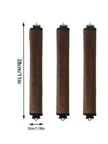 3件/4件套免加热卷发工具套装,包含泡沫卷发棒、睡眠卷发棒、橡胶卷发棒,女士慵懒波浪睡眠卷发棒套装,简约欧美风格 - 黑色 - 查看 9