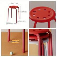Stacking Chairs - 주황색 - 보기 5