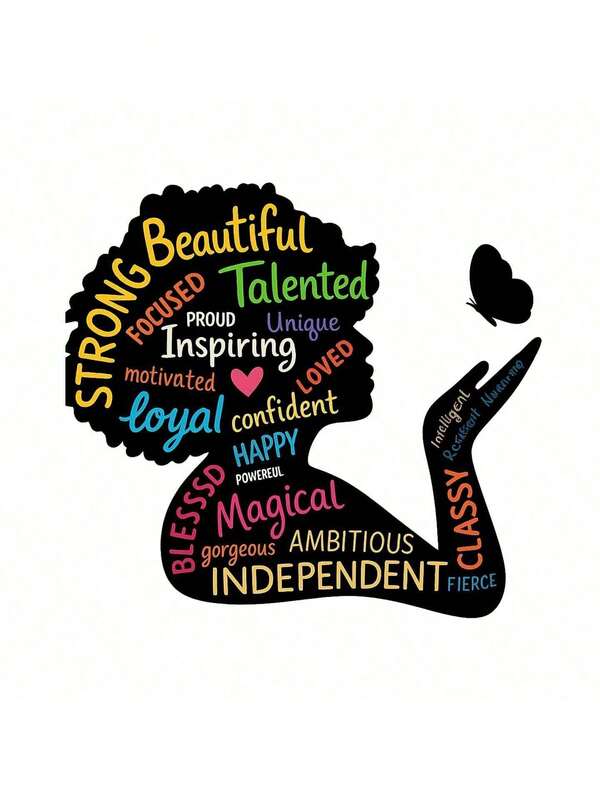 1pc/2pcs/3pcs Inspirational Women Heat Transfer Stickers, DIY Iron-On Decals Suitable For T-Shirts, Jeans, Pillows, Backpacks, Hats And Sofa Covers, Waterproof, Fade-Resistant, Durable Plastic Stickers With Funny Patterns, Fabric Decoration, Clothing Embellishment, Crafts Hobbyists