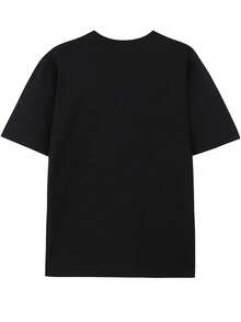 MAMMA Characters And Rocket Patterns Composed Of Cartoon Characters In Toy Story Disney's New Short-Sleeved T-Shirt Tops In Summer, Ladies' Casual Fashion, Printed T-Shirts And Elegant Women's Dresses. - Black - View 2