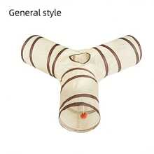 Foldable Cat Tunnel Toy, All-In-One Collapsible Pet Tunnel Toy, Suitable For All Seasons - Multicolor - View 6