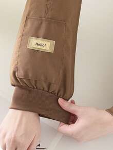 1 Pair New Canvas Sleeve Cuffs With Pocket, Catering/Cooking/Cleaning/Gardening/Painting/Office Use Unisex Arm Sleeves - Multicolor - View 4