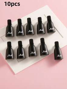 10pcs Nail Remover Clips, Acrylic Nail Clip Caps, Gel Nail Polish Remover Clips, Plastic Acrylic Nail Art Remover Cleaning Cap Clips, Reusable, For Nail Remover Cleaning Tools - Multicolor - View 11