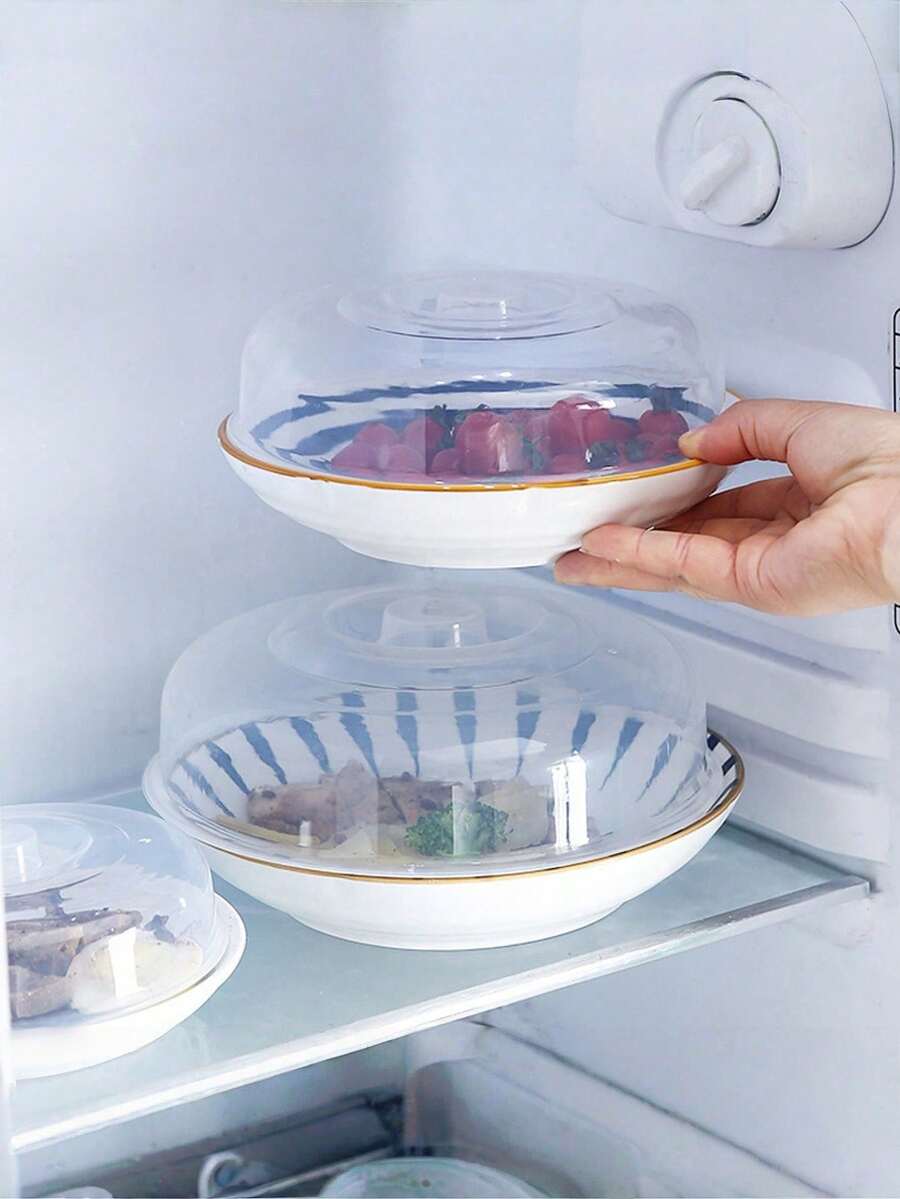 1/2/4/8 piezas Tapa de horno microondas y tapa de alimentos gruesa - Protector universal contra salpicaduras, adecuado para arroz caliente, platos, frutas | Microondas, calentamiento, anti-moscas | Accesorios de cocina, adecuado para Navidad, Año Nuevo, festivales y otras ocasiones de celebración Utensilios de cocina.