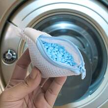1-3 túi đựng bóng giặt, túi đựng hạt giặt, túi giặt mini dày dặn, thích hợp cho máy giặt, túi lưới. - Nhiều màu - Xem 4